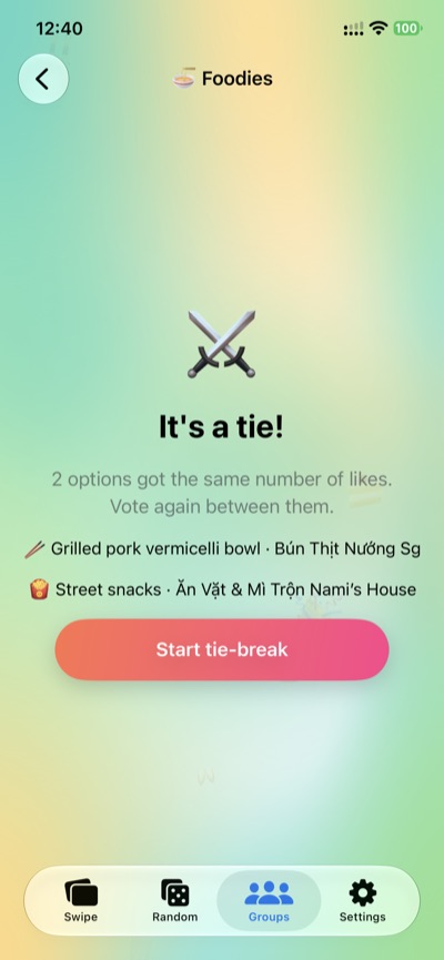 Tie-break